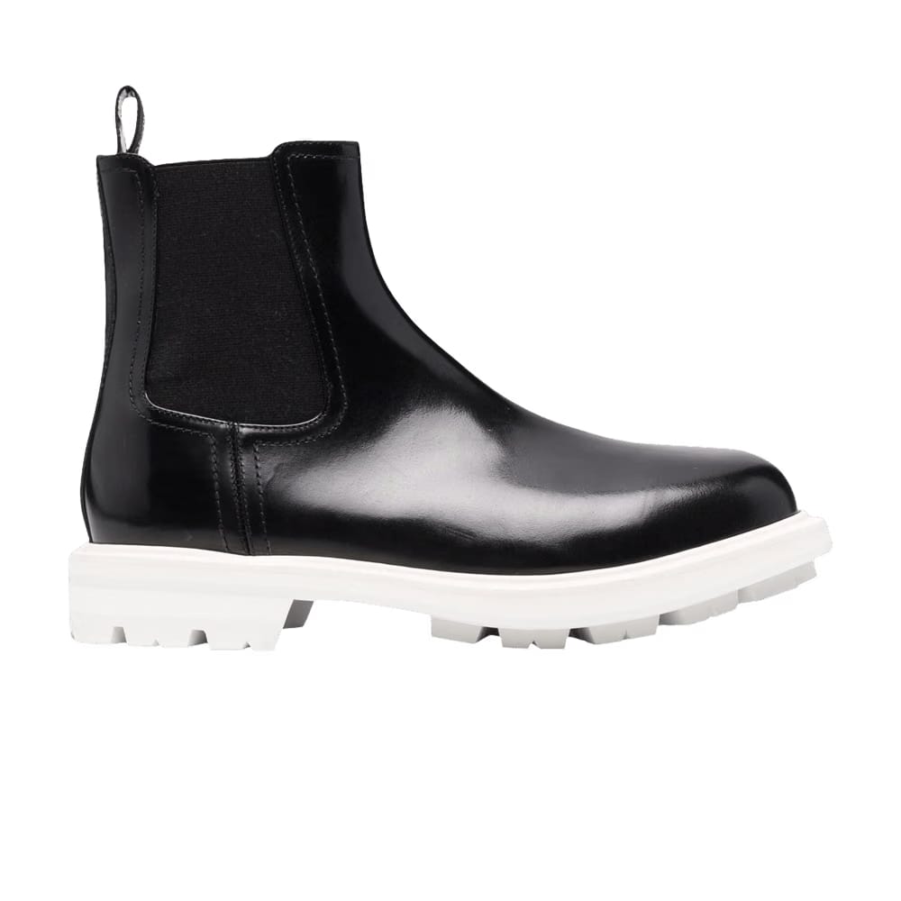 Alexander McQueen Chelsea Boot Black White