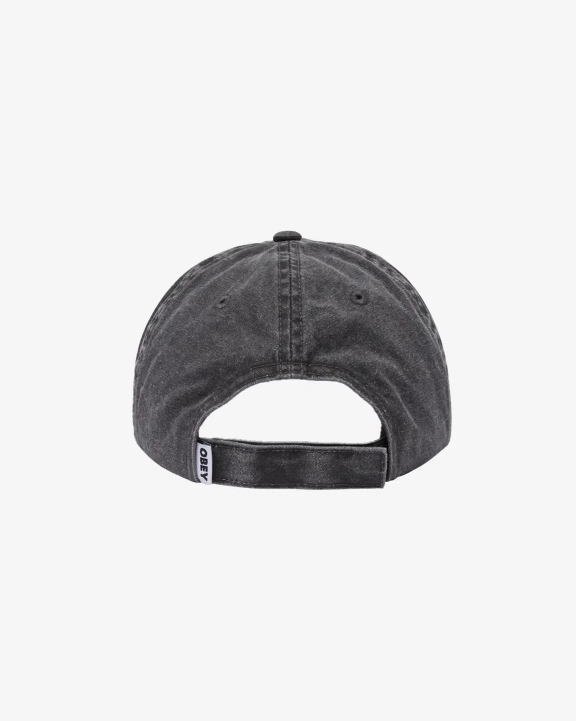 OBEY Icon Eyes Pigment 6 Panel Velcro Cap - Pigment Black