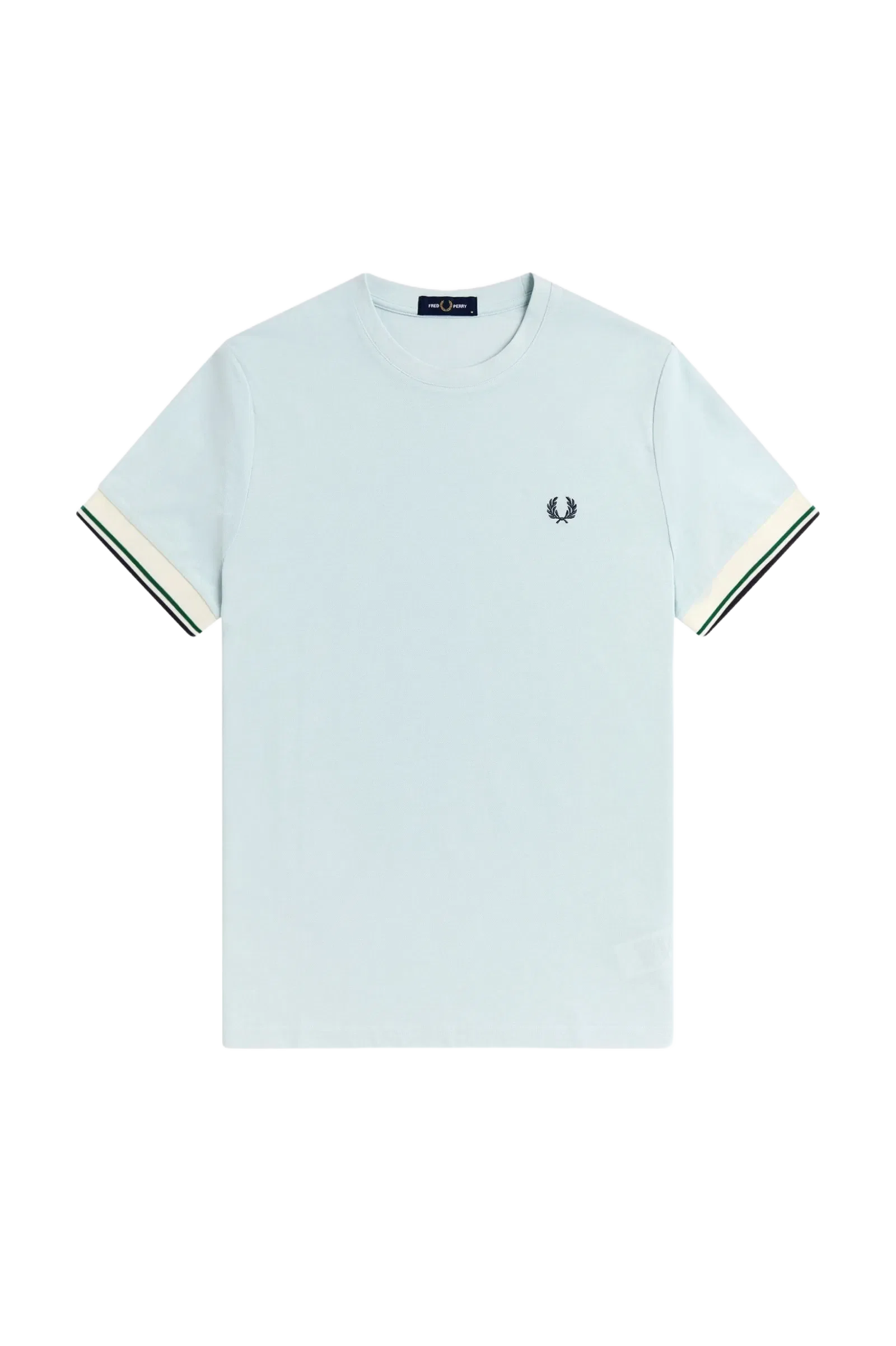 Fred Perry M2396 Twin Tipped Cuff T-Shirt - Light Ice