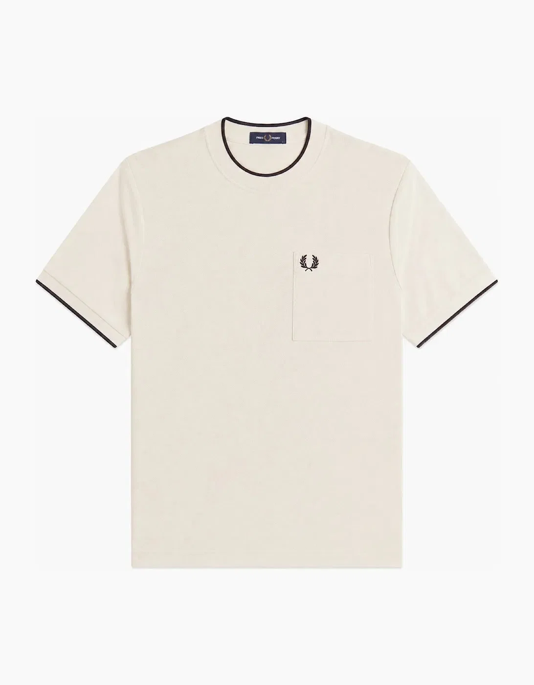 Fred Perry M2395 Pique Pocket T-Shirt - Ecru