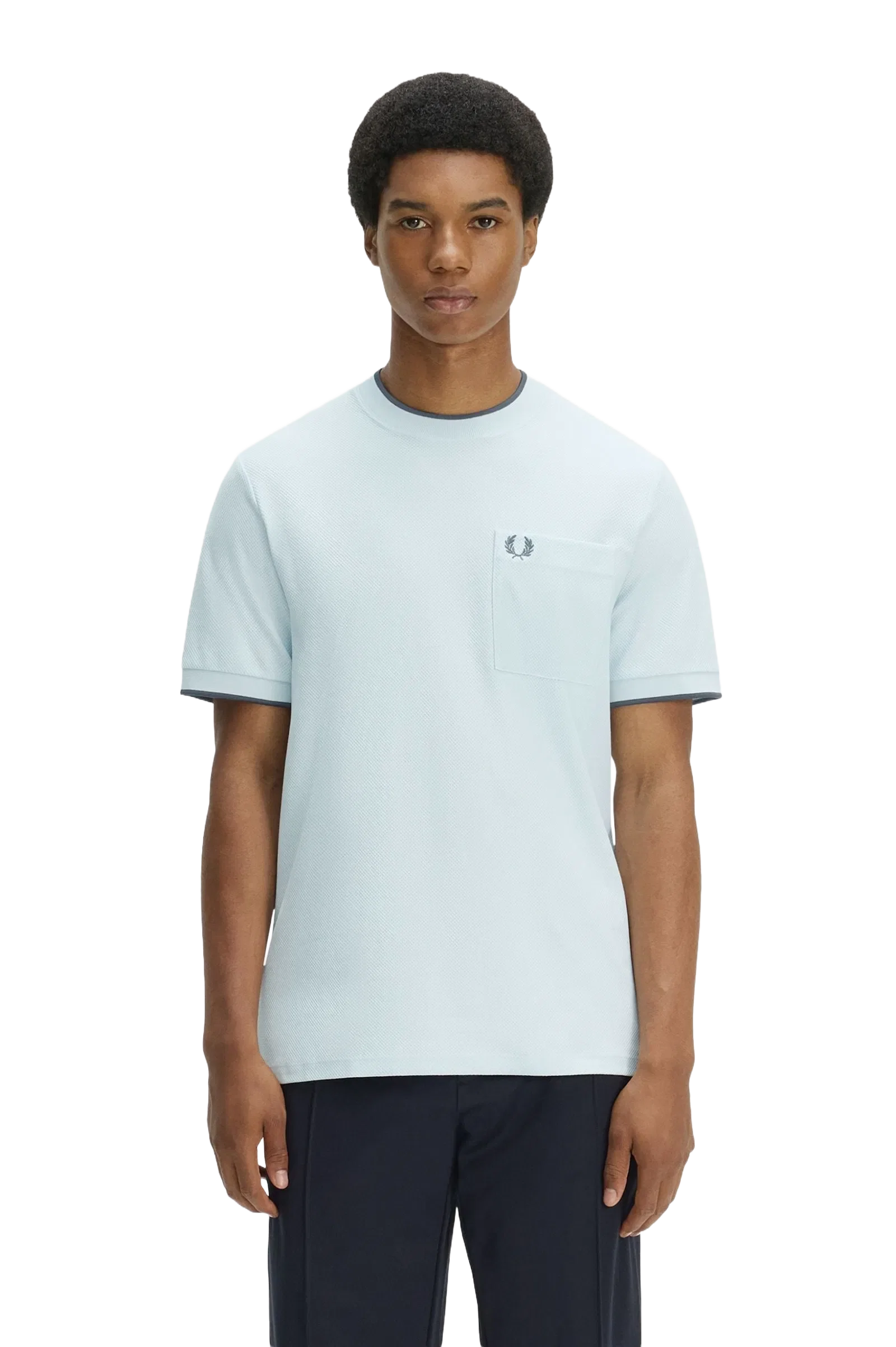 Fred Perry M2395 Pique Pocket T-Shirt - Light Ice
