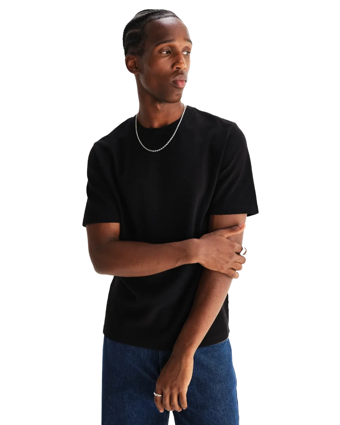 Wax London Dean Textured T-Shirt - Black
