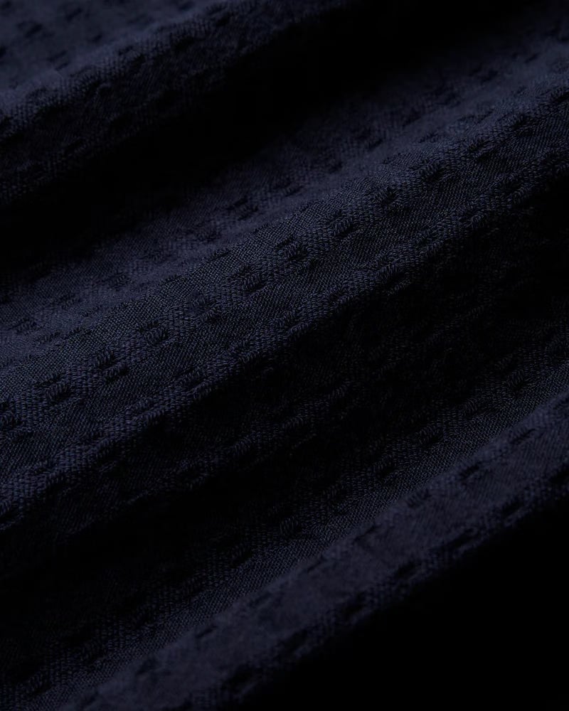 Portuguese Flannel Mondego Short Sleeve Shirt - Navy