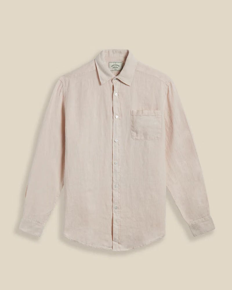 Portuguese Flannel Linen Long Sleeve Shirt - Raw