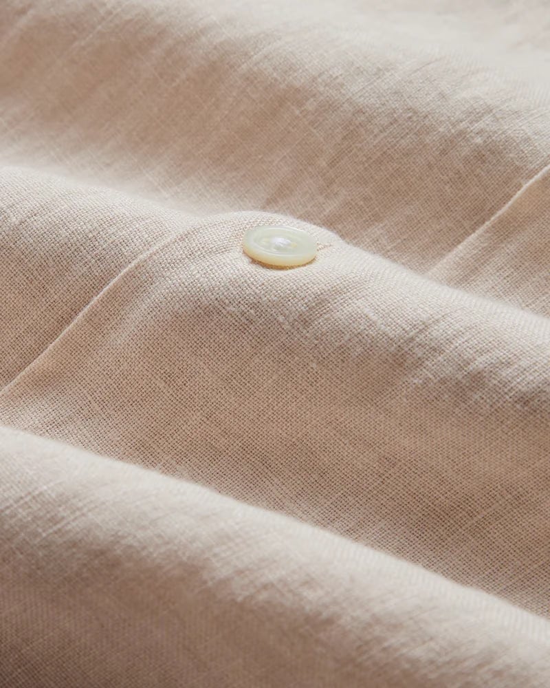 Portuguese Flannel Linen Long Sleeve Shirt - Raw