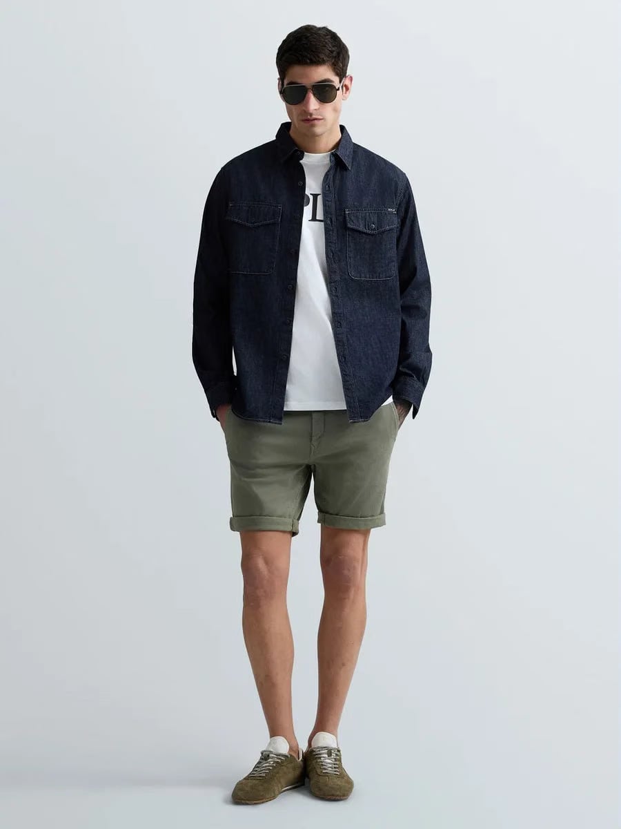 Replay Hyperflex Benni Chino Shorts - Green