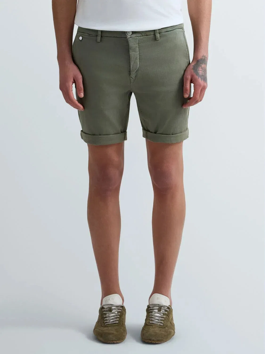 Replay Hyperflex Benni Chino Shorts - Green