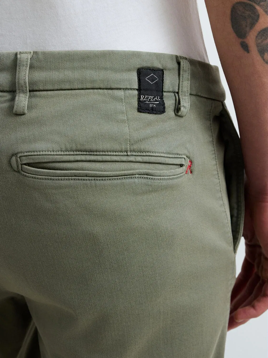 Replay Hyperflex Benni Chino Shorts - Green