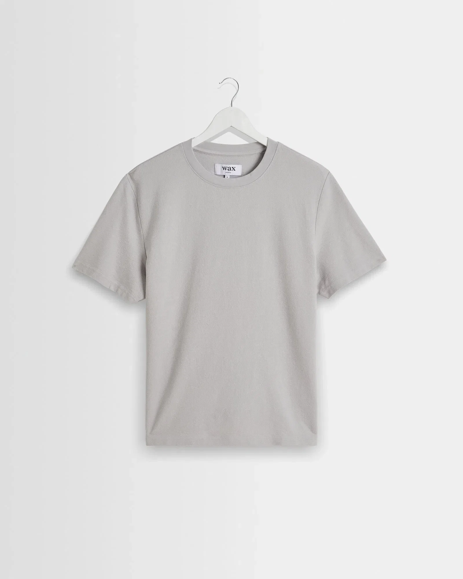 Wax London Dean Textured T-Shirt - Soft Grey