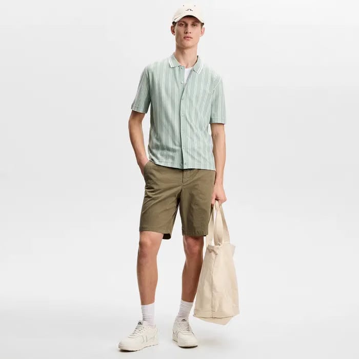 J. Lindeberg Rue SS Knit Shirt - Jadeite