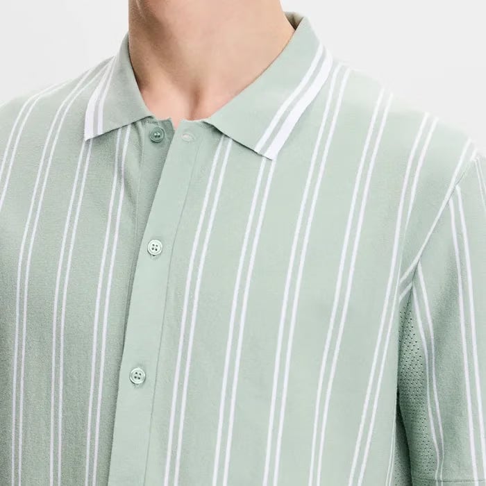 J. Lindeberg Rue SS Knit Shirt - Jadeite