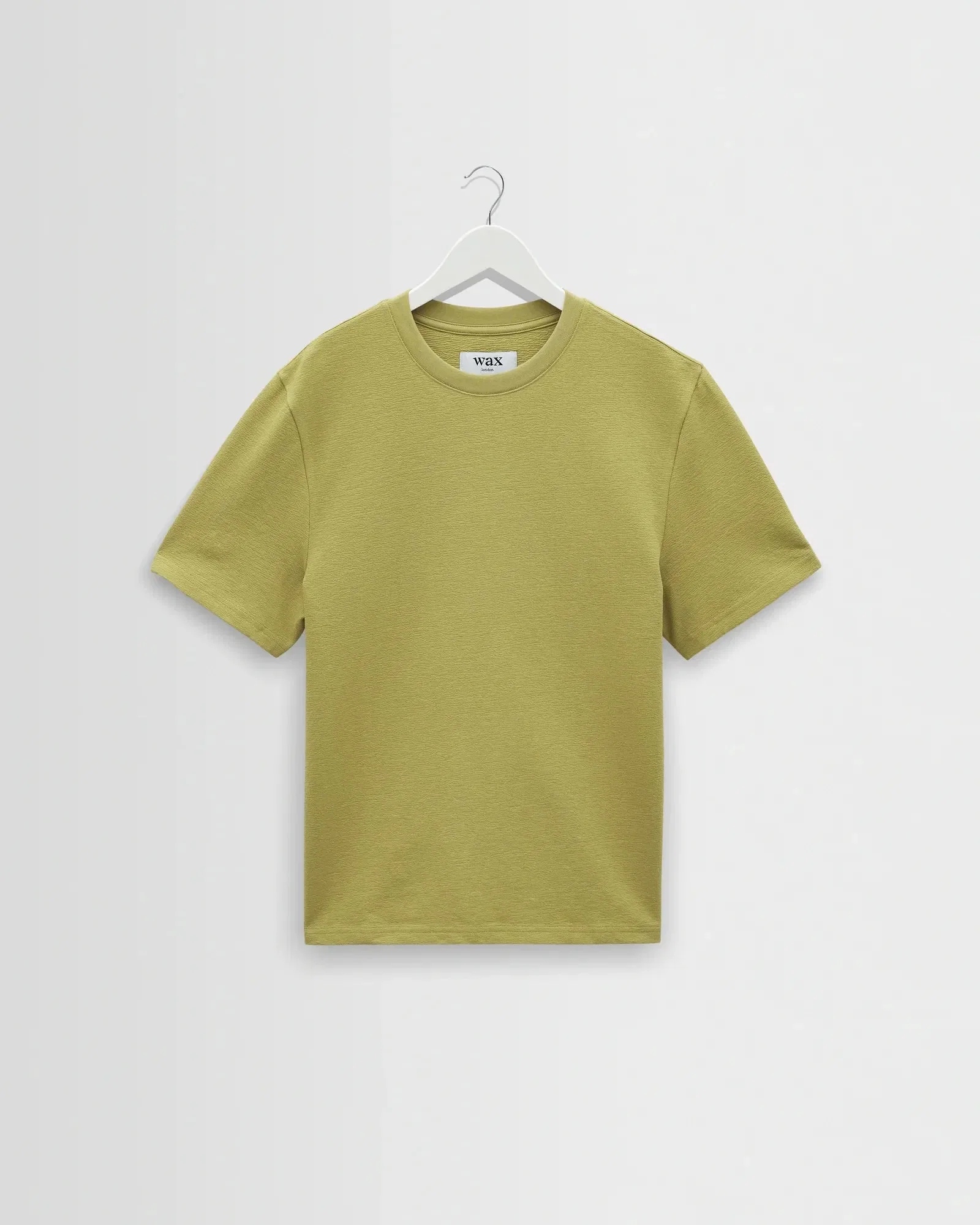 Wax London Dean Textured T-Shirt - Lime Khaki