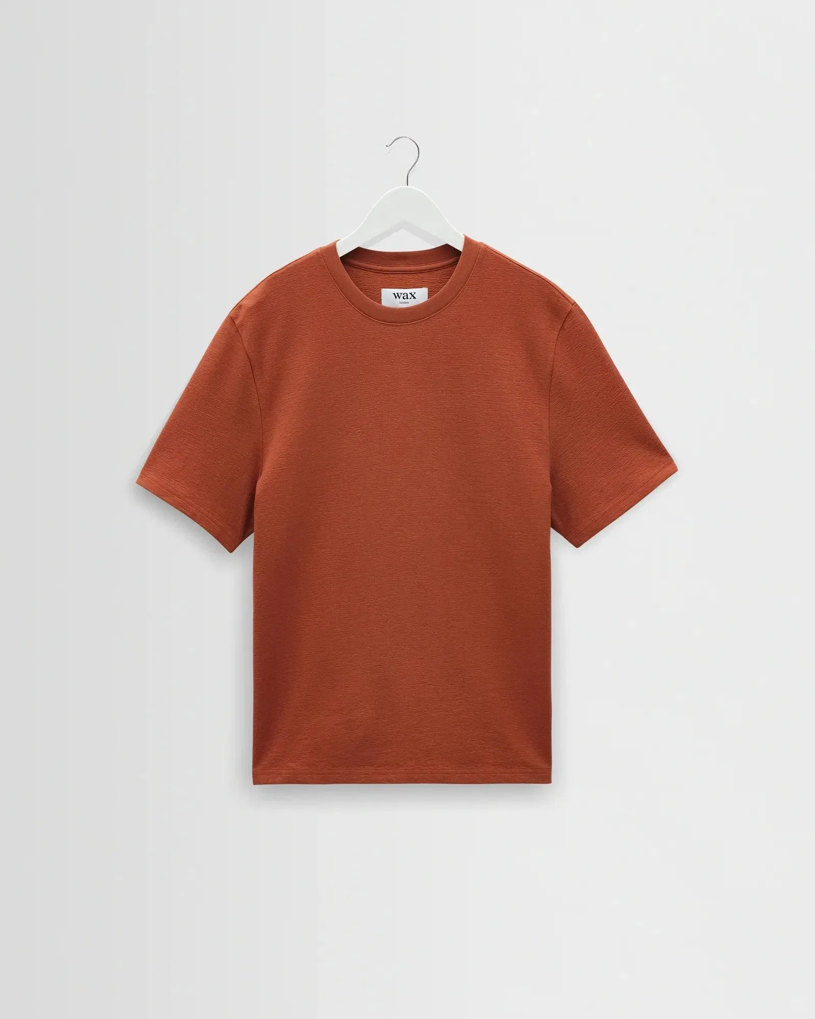Wax London Dean Textured T-Shirt - Rust