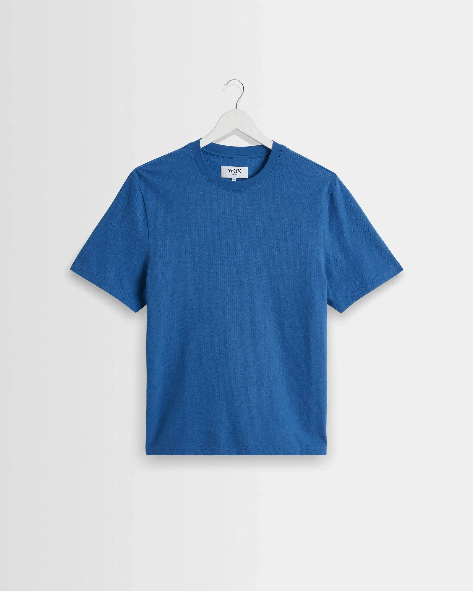 Wax London Dean Textured T-Shirt - French Blue