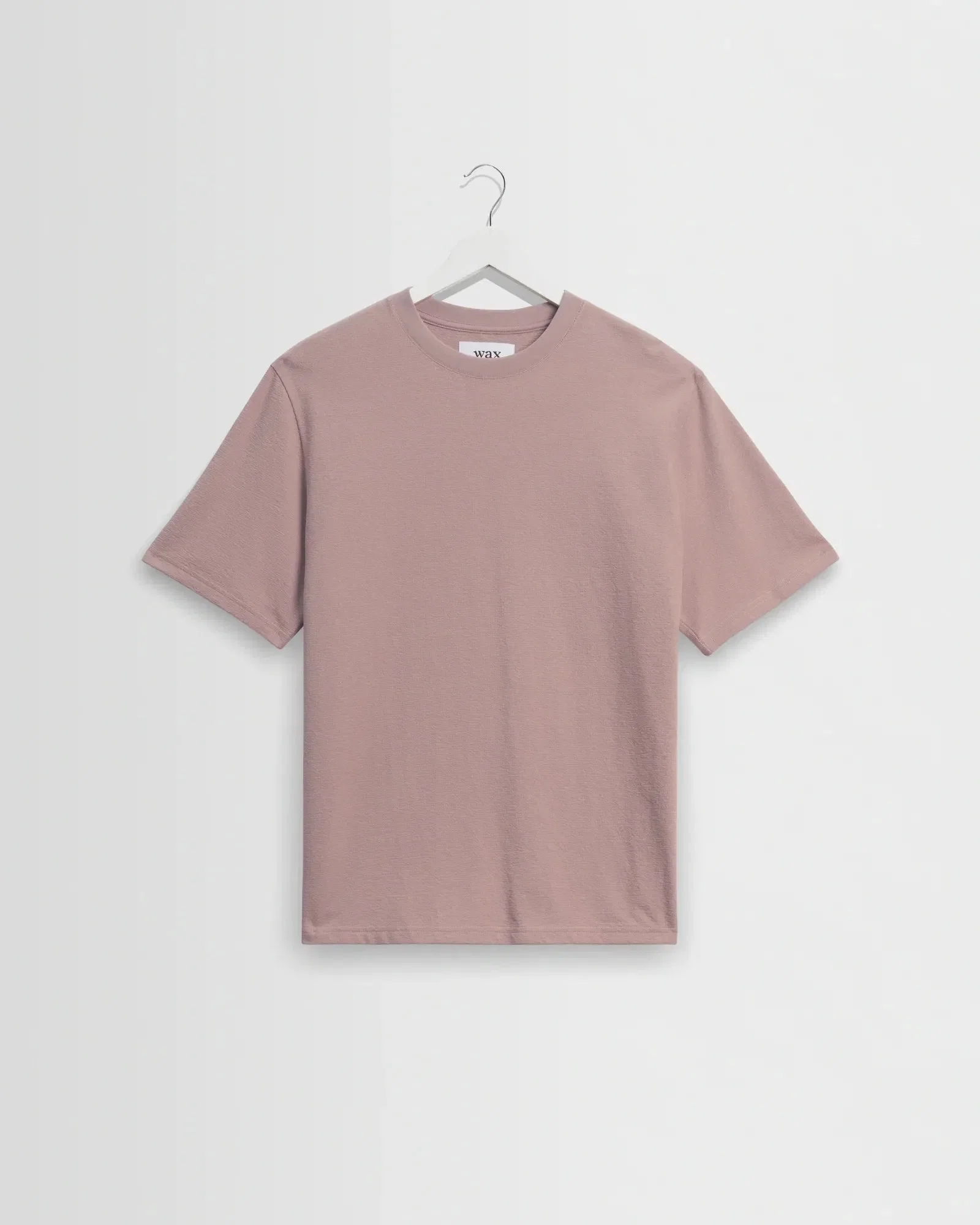 Wax London Dean Textured T-Shirt - Dusty Pink