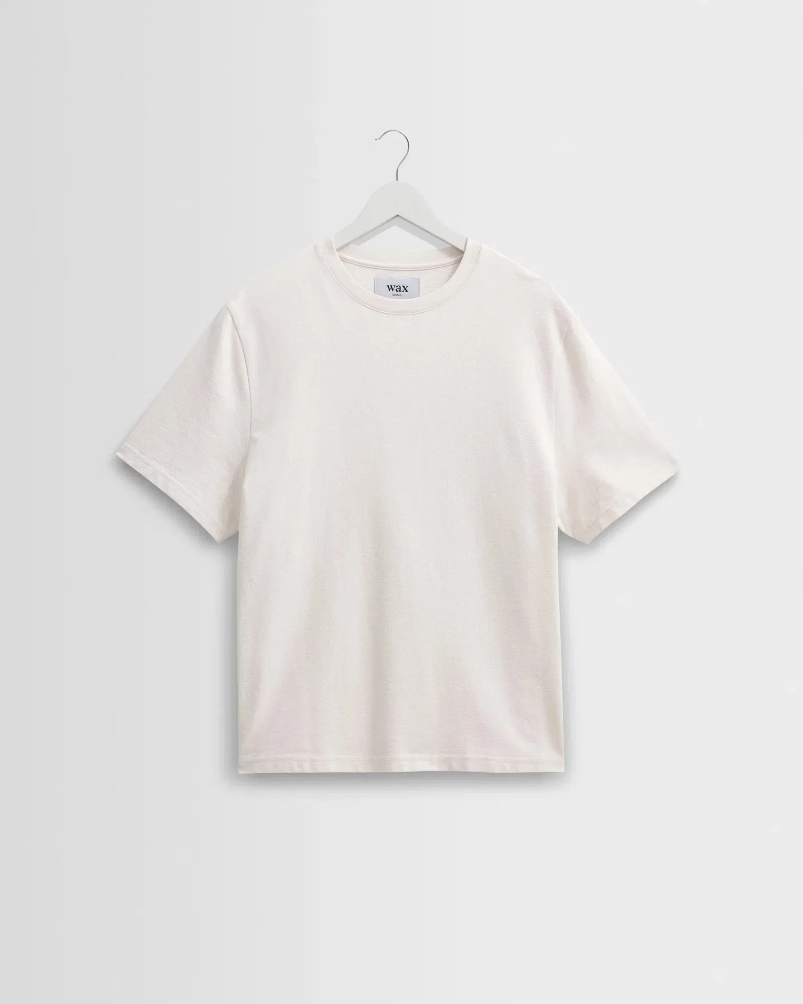 Wax London Dean Textured T-Shirt - Ecru