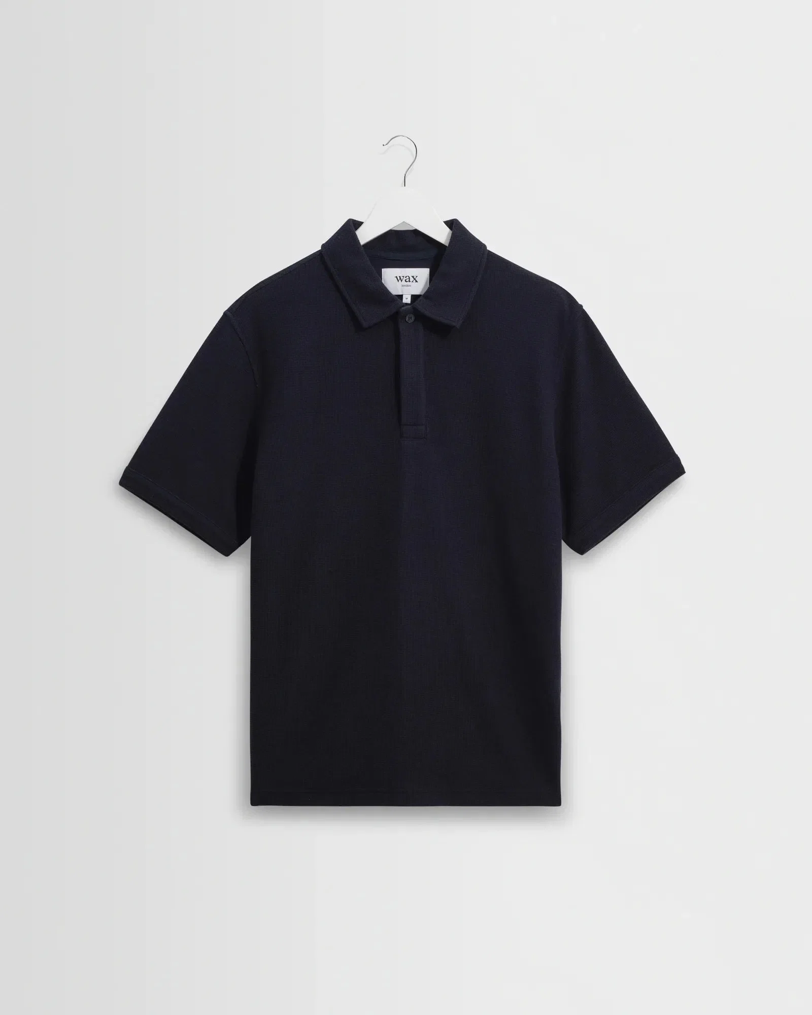 Wax London Shore Textured Polo Shirt - Navy