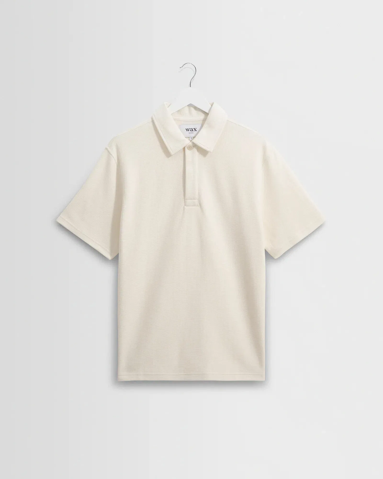 Wax London Shore Textured Polo Shirt - Ecru