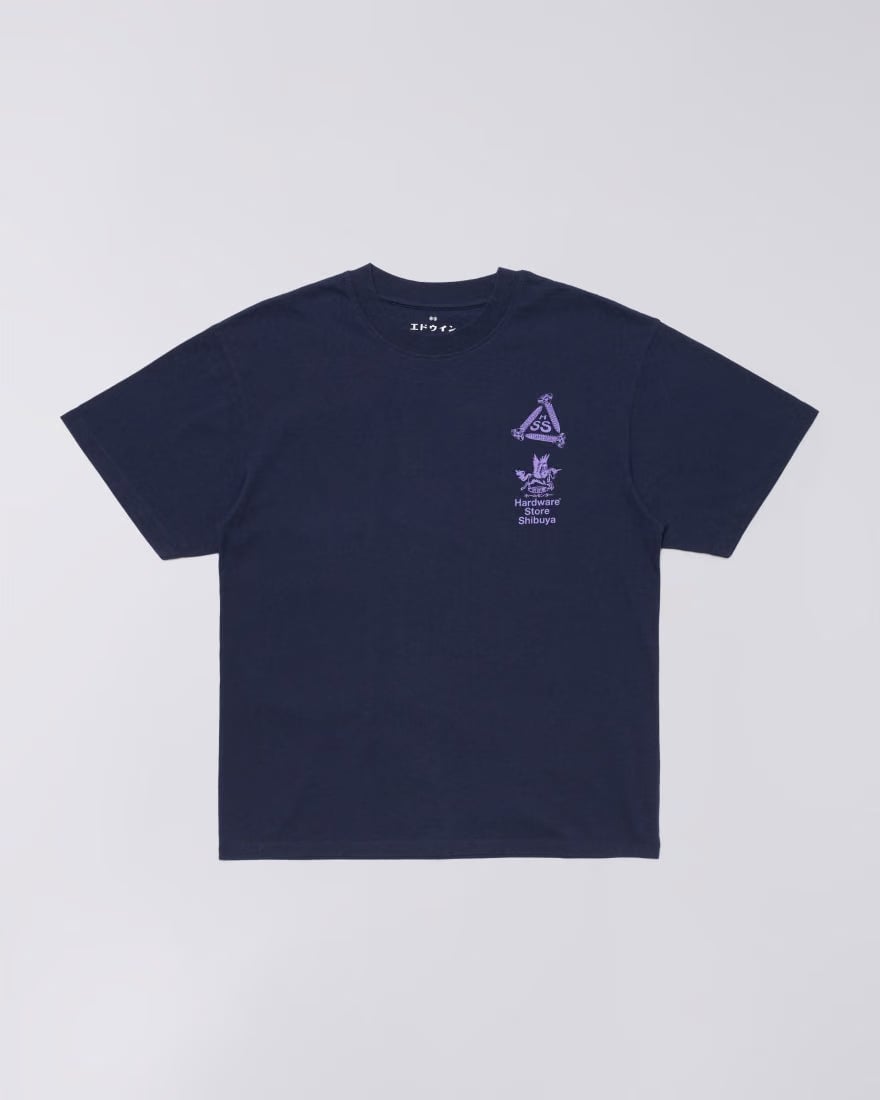 Edwin Hardware Store Shibuya T-Shirt - Maritime Blue
