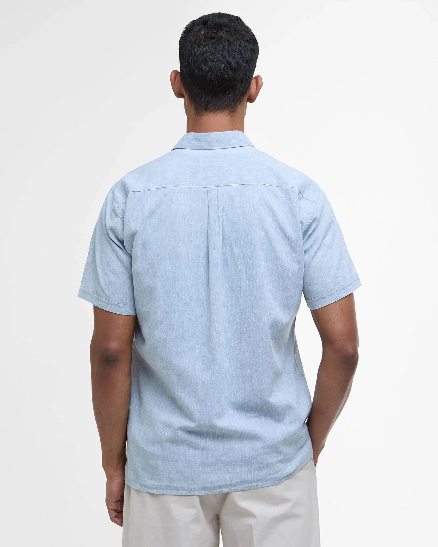 Barbour Nelson Regular Fit Short Sleeved Shirt -Lead