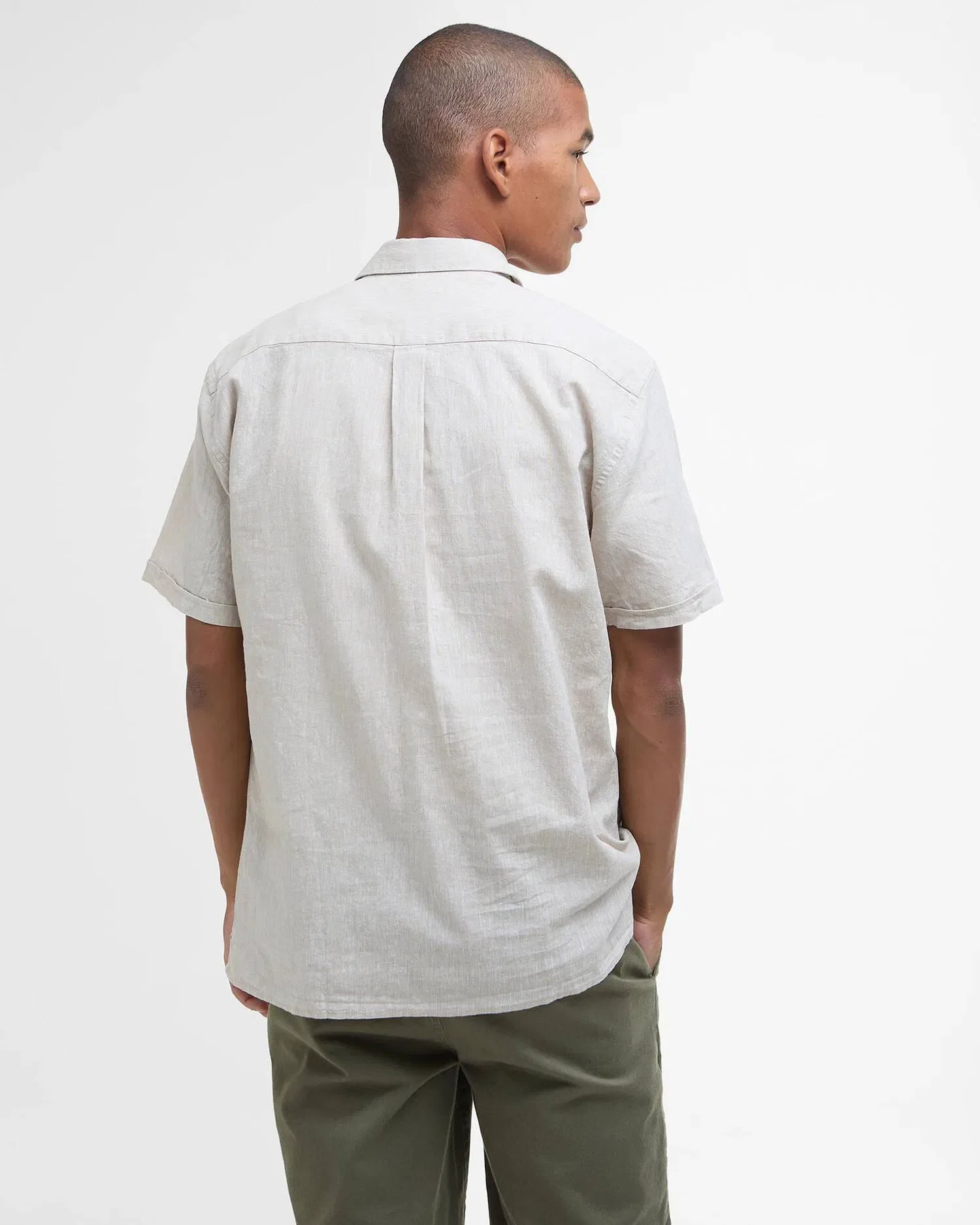 Barbour Nelson Regular Fit Short Sleeved Shirt - Stone