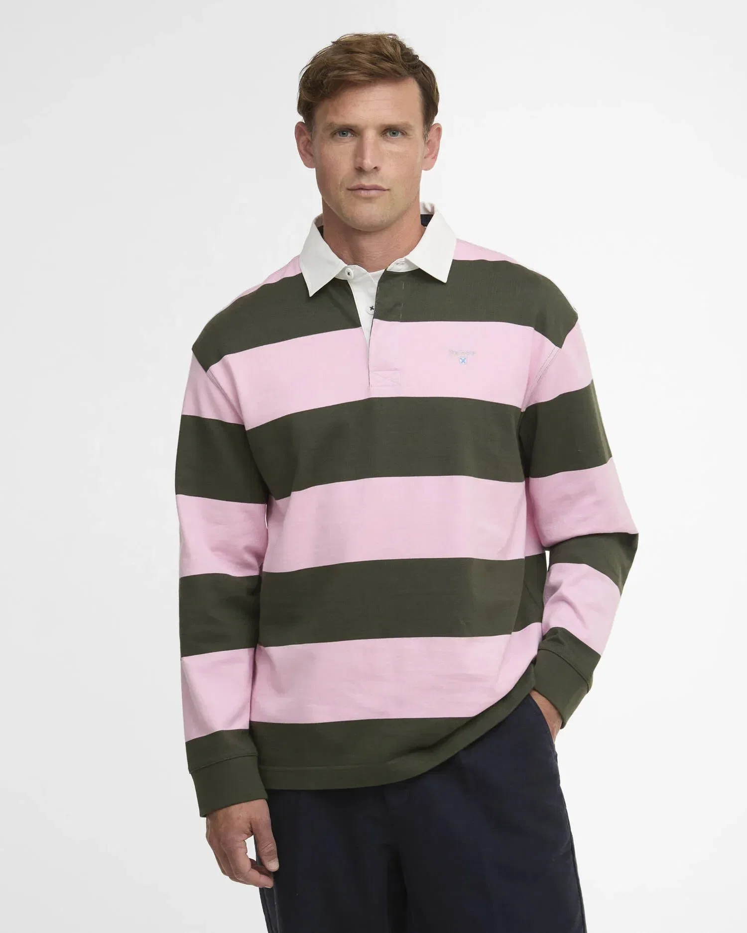 Barbour Broome Rugby Shirt - Pink