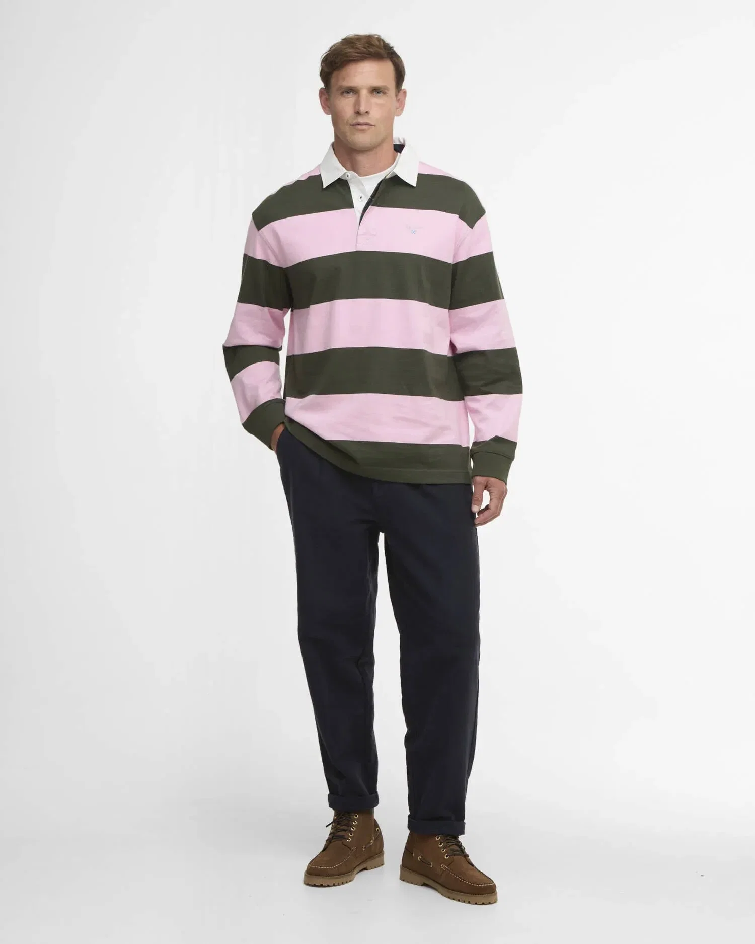 Barbour Broome Rugby Shirt - Pink