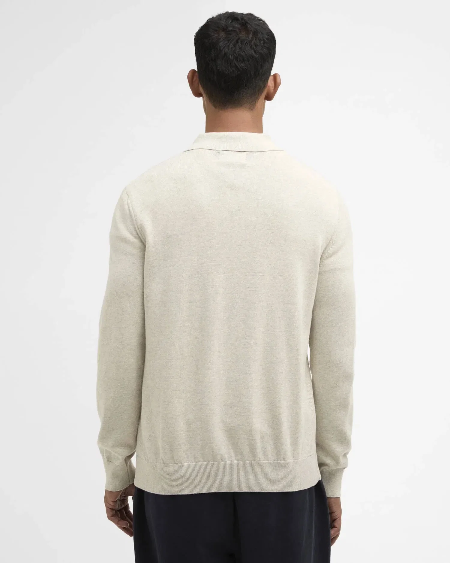 Barbour Pima Cotton Knitted Polo Shirt - Neutral