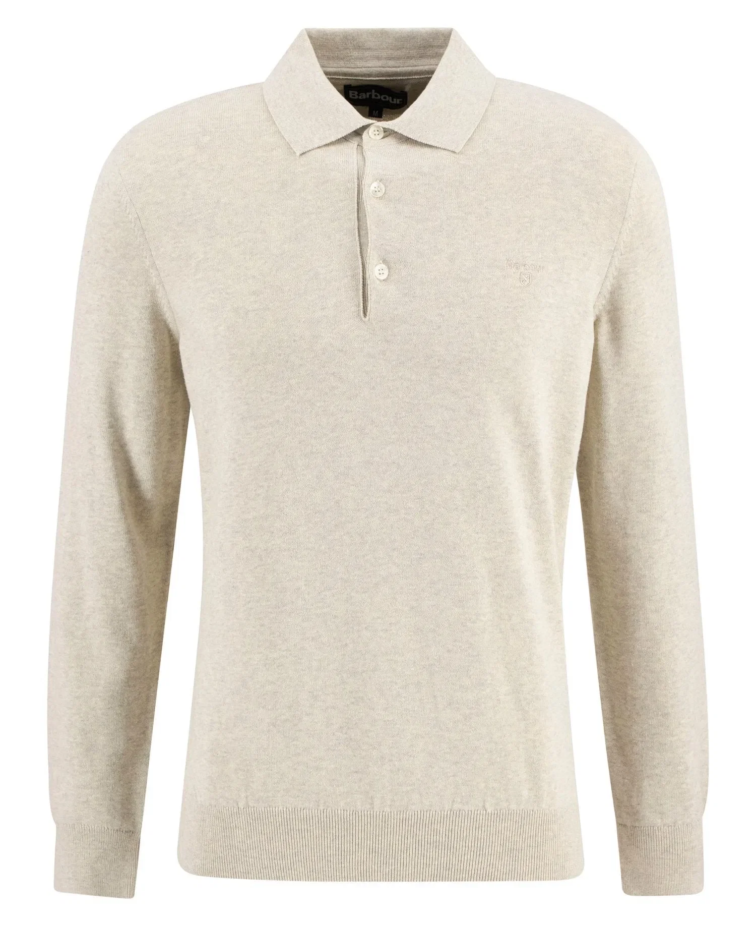Barbour Pima Cotton Knitted Polo Shirt - Neutral