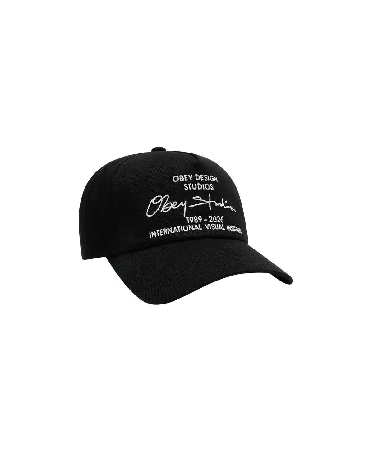OBEY Design Studios 5 Panel Cap - Black