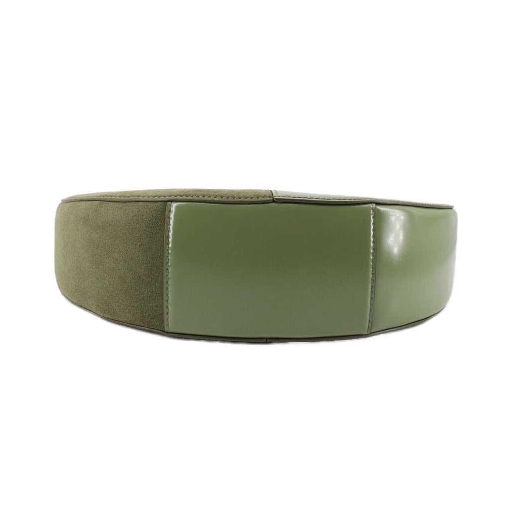 STAUD SPLIT MOON SHOULDER BAGS GREEN