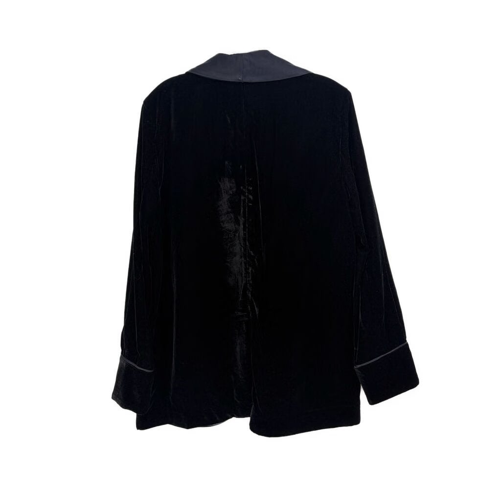FREE PEOPLE VELVET BLAZERS BLACK L