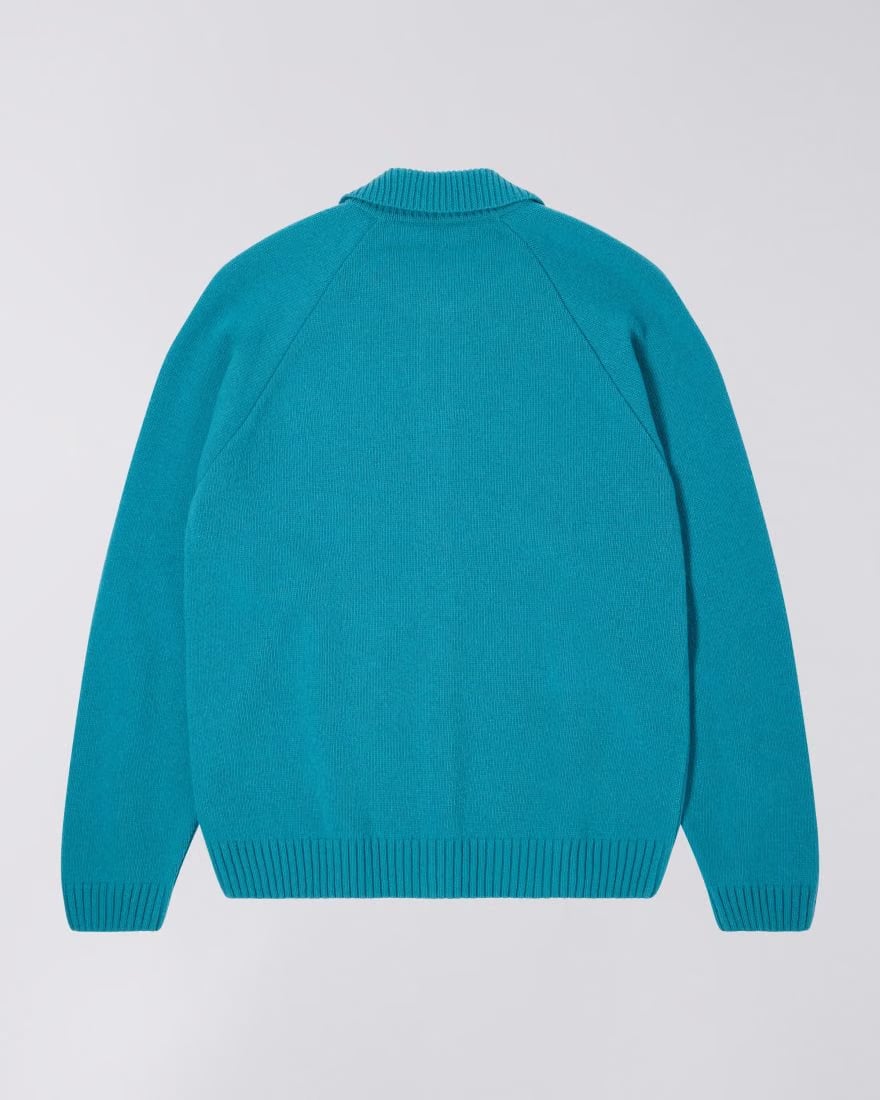 Edwin Mars Polo Cardigan - Baltic