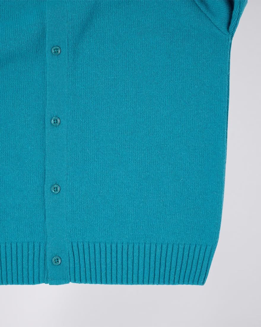 Edwin Mars Polo Cardigan - Baltic