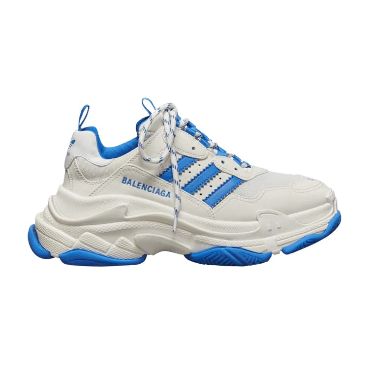 Balenciaga x Adidas Triple S Sneaker White Blue