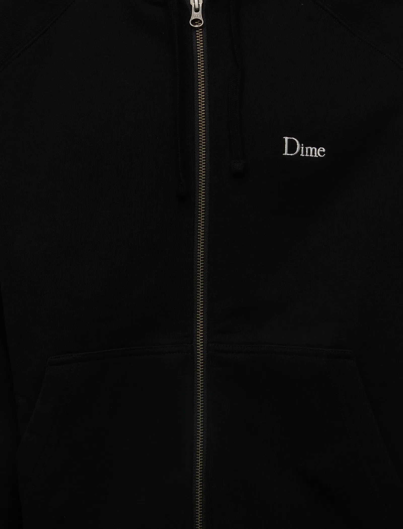 Dime CLASSIC SMALL LOGO ZIP HOODIE
