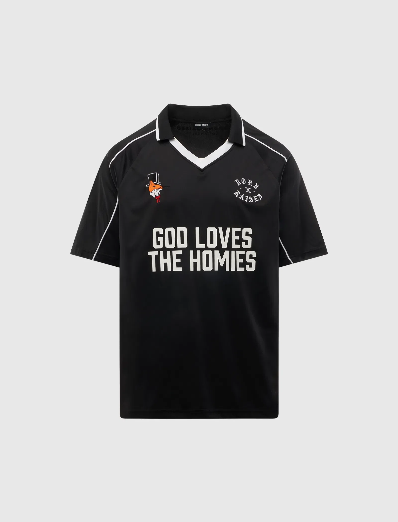 born x raised GOD LOVES THE HOMIES JERSEY
