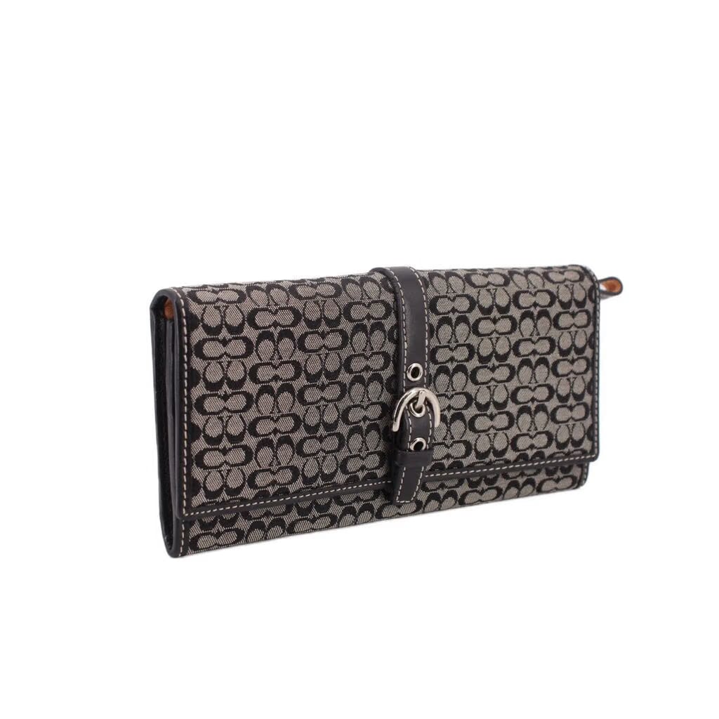COACH VINTAGE SIGNATURE WALLETS BLACK