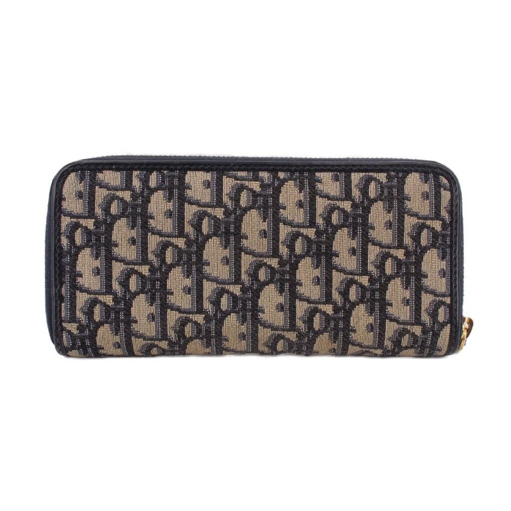 CHRISTIAN DIOR 30 MONTAIGNE LONG WALLETS BLUE