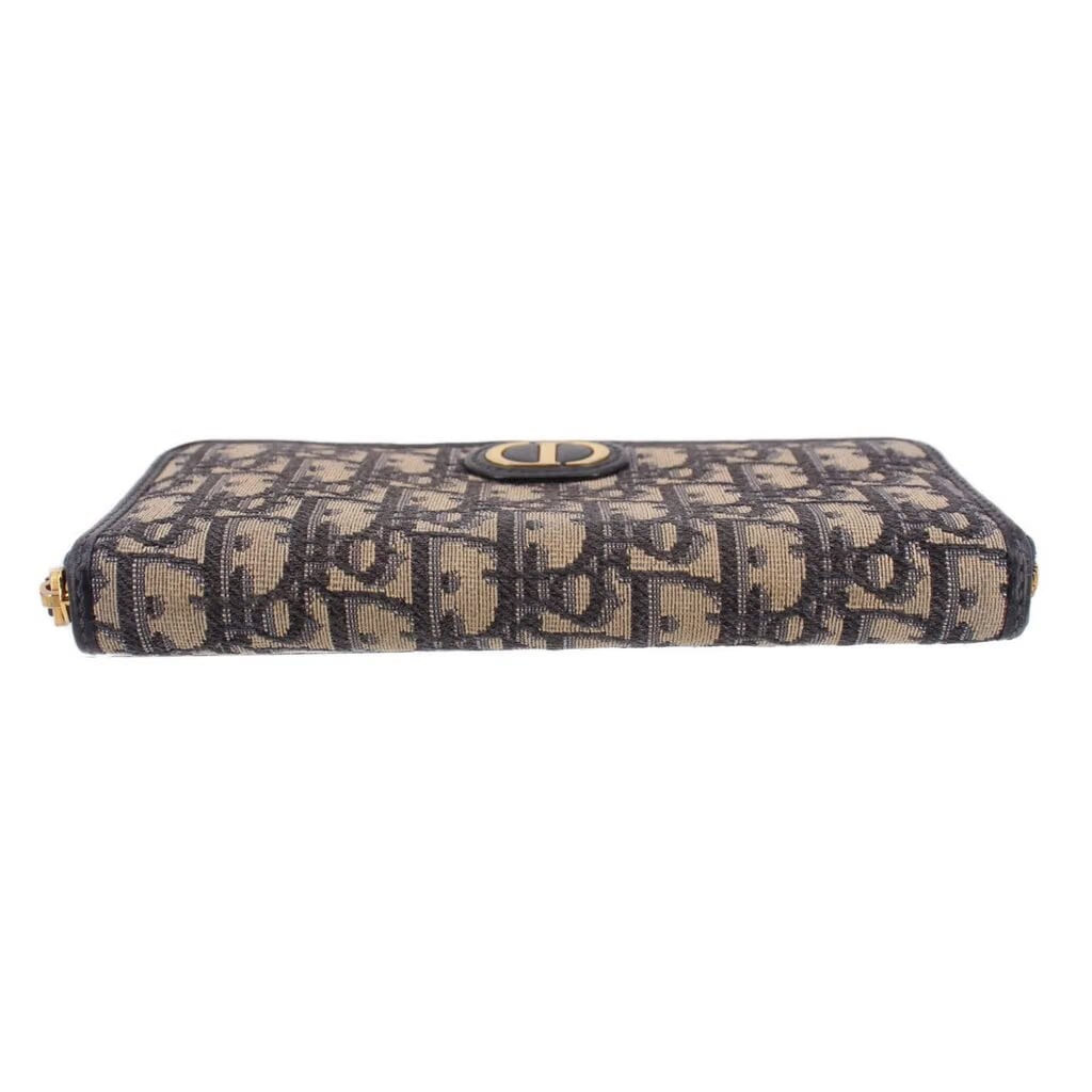 CHRISTIAN DIOR 30 MONTAIGNE LONG WALLETS BLUE