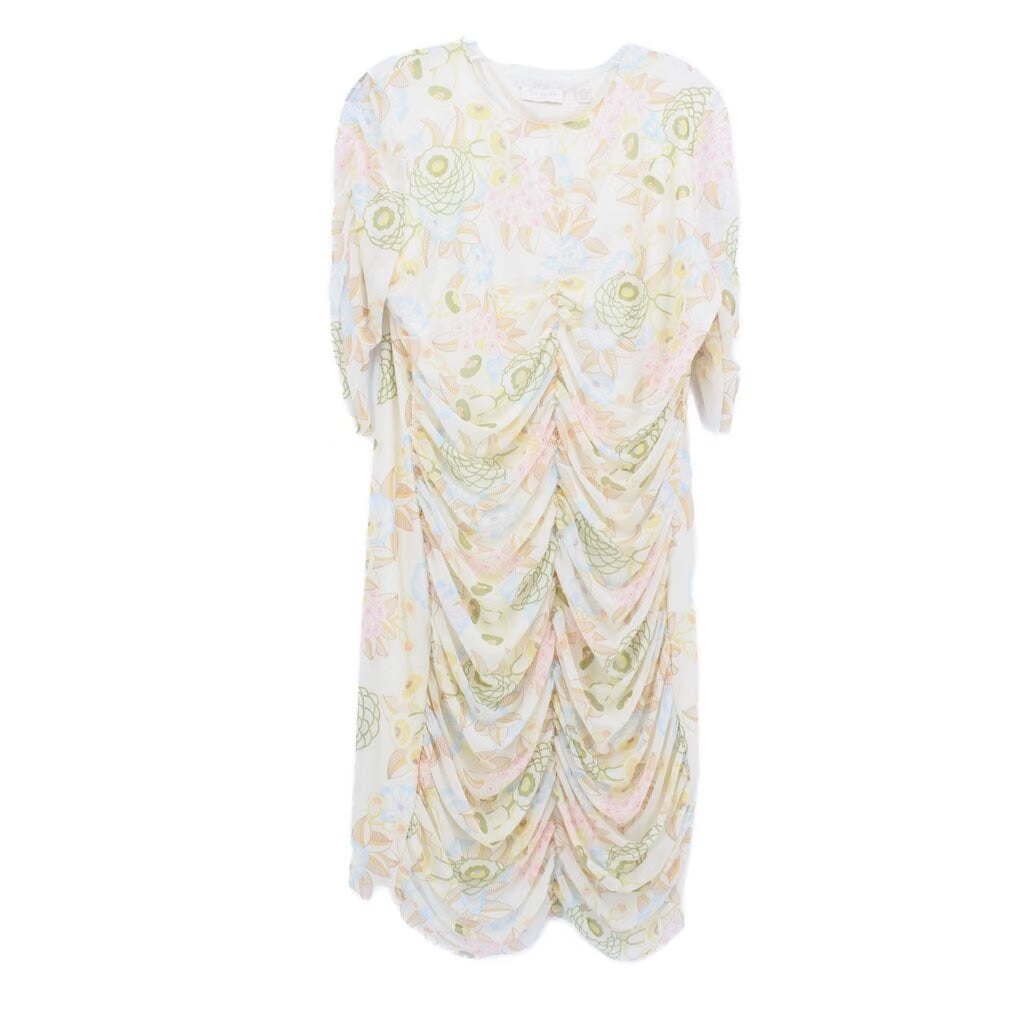 TED BAKER RUCHED DRESSES BEIGE L