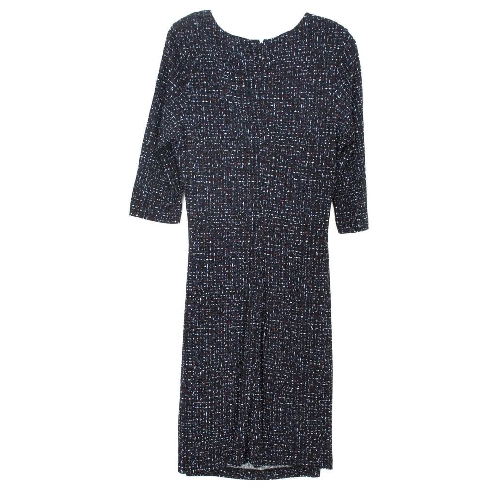 HUGO BOSS PRINT DRESSES NAVY M