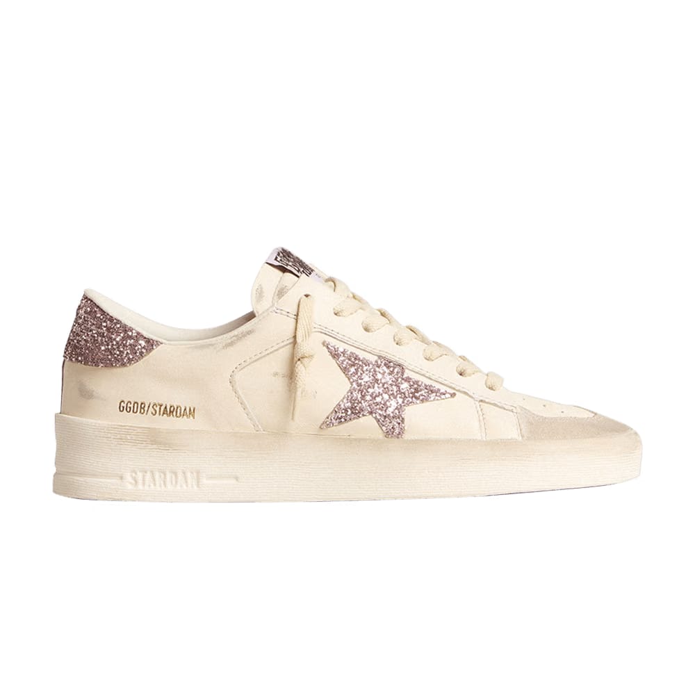Golden Goose Wmns Stardan 'White Pink Glitter'