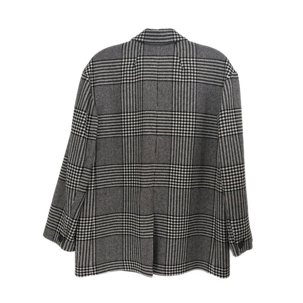 MADEWELL HOUNDSTOOTH BLAZERS GRAY M
