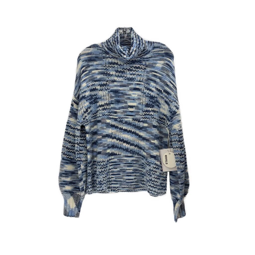 STAUD TURTLENECK SWEATERS BLUE S