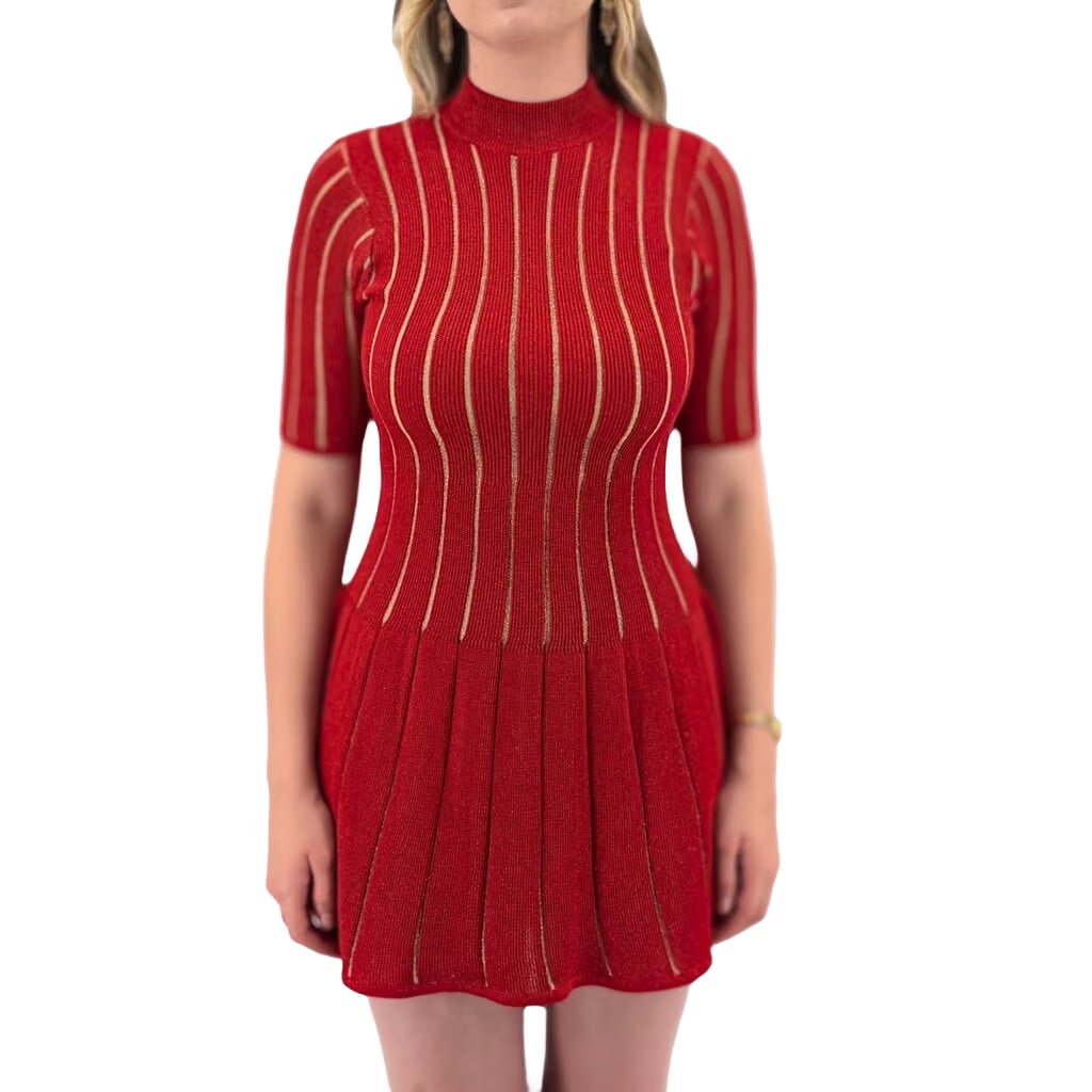 MISSONI METALLIC DRESSES RED S
