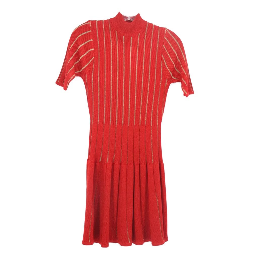 MISSONI METALLIC DRESSES RED S
