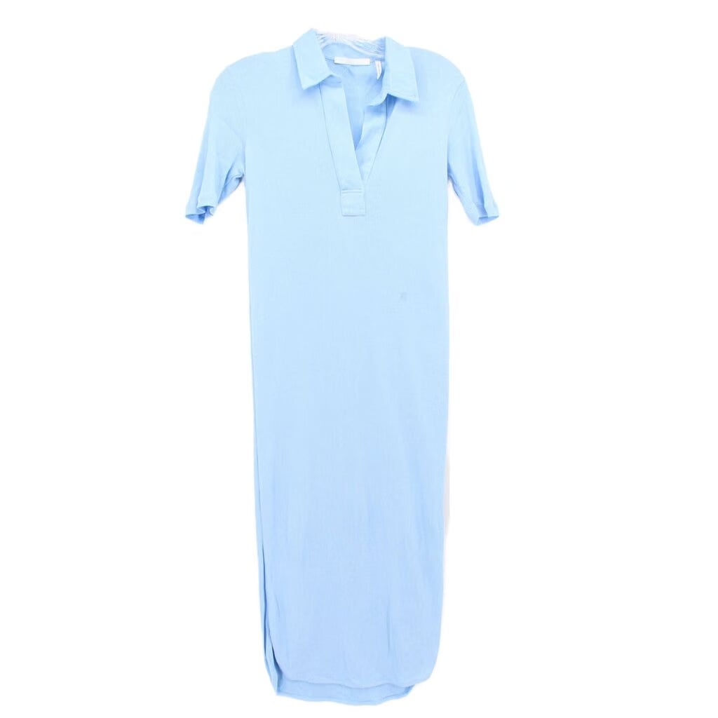 HELMUT LANG RIBBED DRESSES BLUE XS