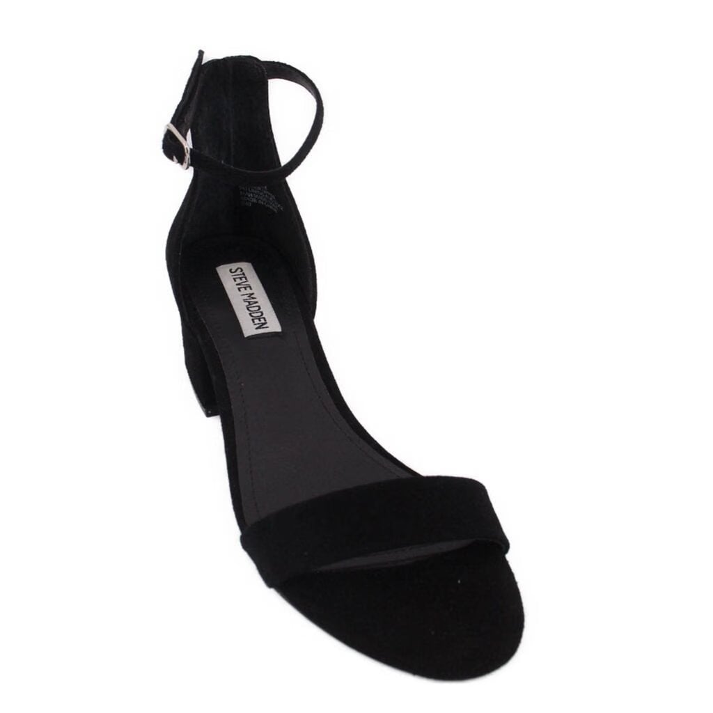 STEVE MADDEN SUEDE HEELS BLACK 7.5 US
