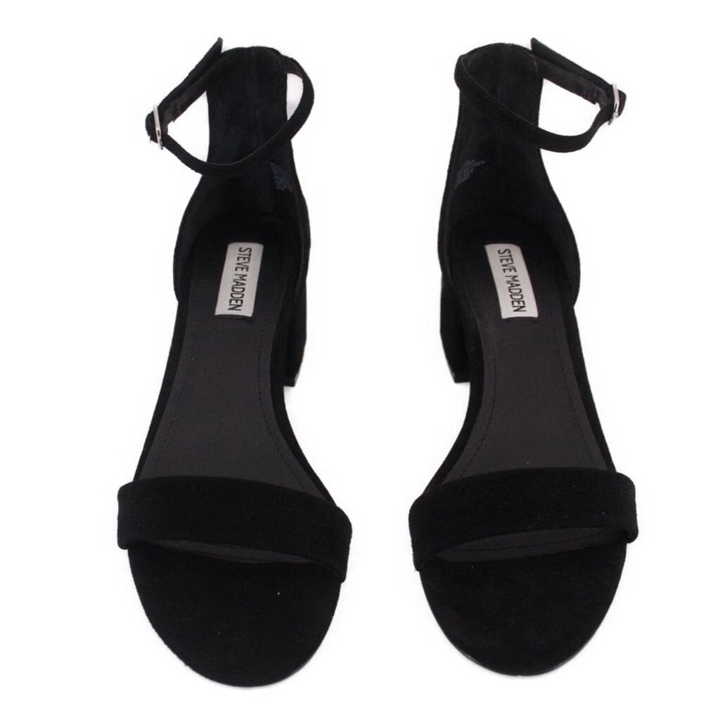 STEVE MADDEN SUEDE HEELS BLACK 7.5 US